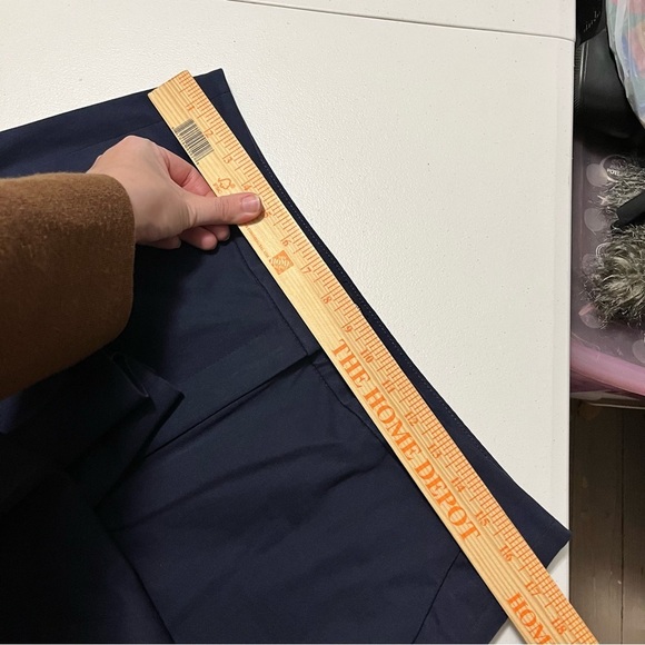 J. Crew Kate Straight Leg Pants Bi-Stretch Cotton Blend Navy Size 12 Y - Picture 9 of 9